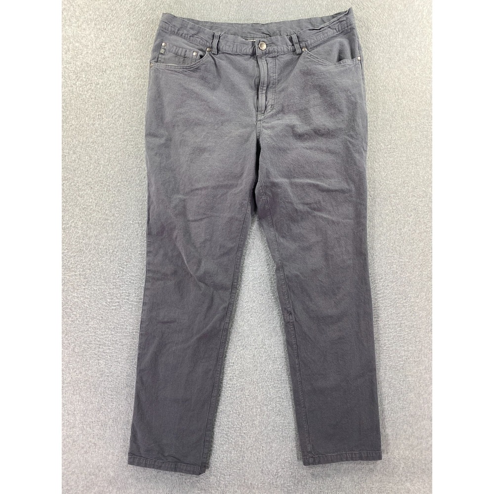 Free Fly Pants Chino Gray Stretch Cotton Hiking Outdoors Men's 36x34 (35x31)‎